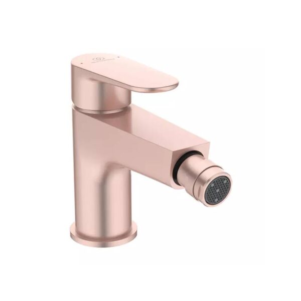Baterie bideu Ideal Standard Cerafine O rose mat cu ventil Click Clack