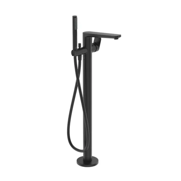 Baterie cada dus freestanding Ideal Standard Tonic II negru mat fara corp ingropat