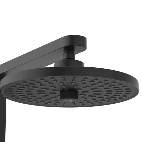 Coloana de dus cu baterie termostatata negru mat Ideal Standard Alu+ imagine 4