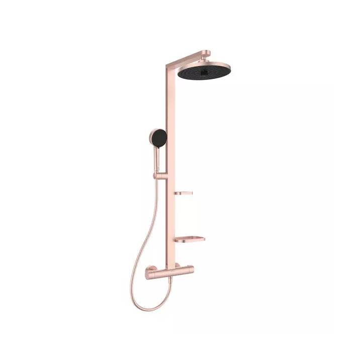 Coloana de dus cu baterie termostatata rose mat Ideal Standard Alu+