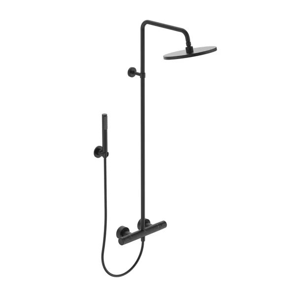 Coloana de dus cu baterie termostatata negru mat Ideal Standard IdealRain Ceratherm T25 imagine 2