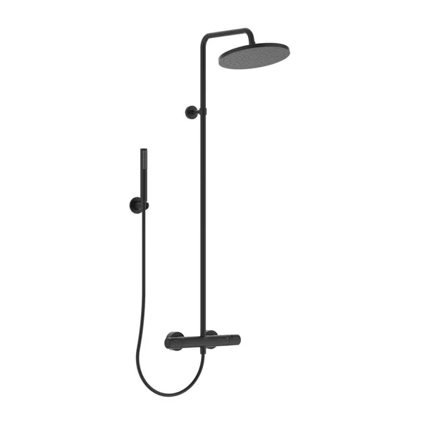 Coloana de dus cu baterie termostatata negru mat Ideal Standard IdealRain Ceratherm T25 imagine 3