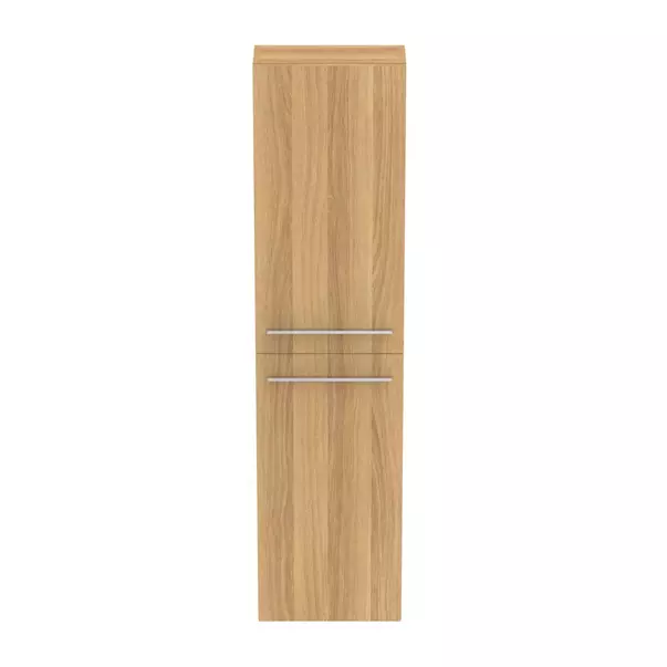 Dulap inalt suspendat Ideal Standard i life S finisaj stejar 40 cm 2 usi imagine 3