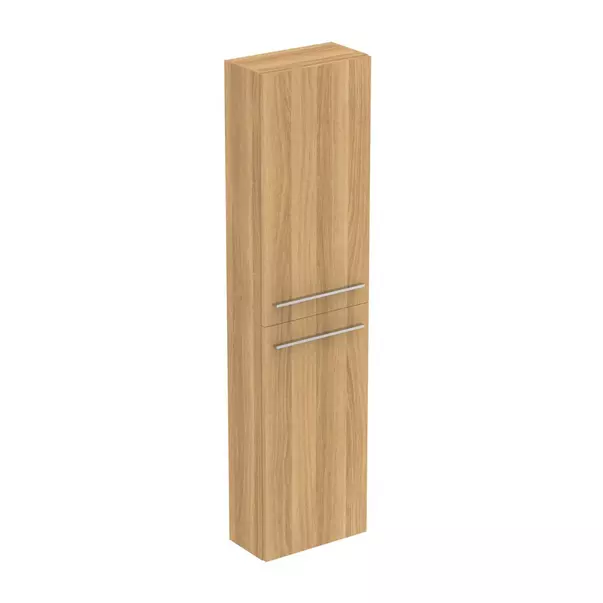 Dulap inalt suspendat Ideal Standard i life S finisaj stejar 40 cm 2 usi imagine 4