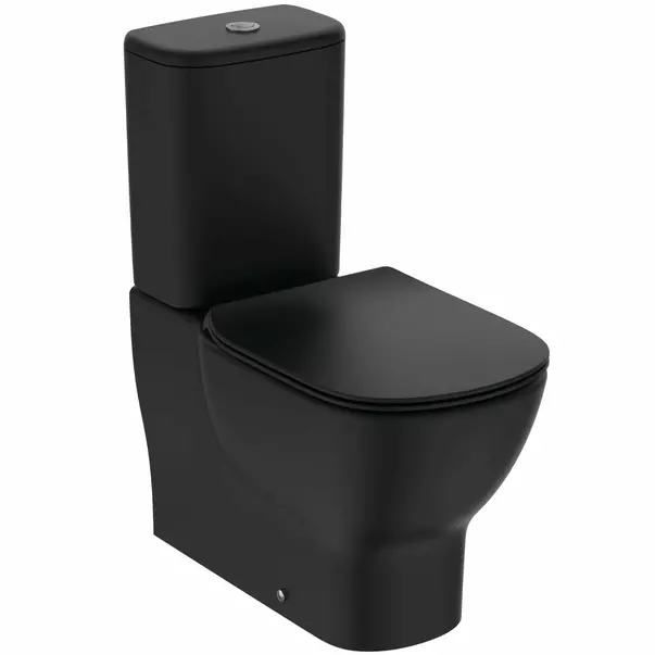 Rezervor pe vas wc Ideal Standard Tesi negru mat cu alimentare inferioara imagine 3