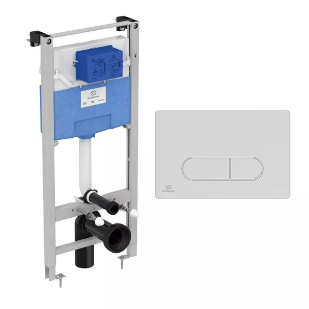 Set rezervor WC cu cadru Ideal Standard ProSys si clapeta Oleas M1
