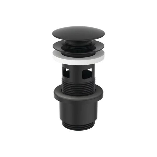 Ventil Ideal Standard pentru lavoare cu preaplin negru mat push open